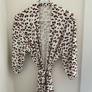 New Leopard Print Maternity Robe // High Quality Ultra Soft Cotton & Bamboo